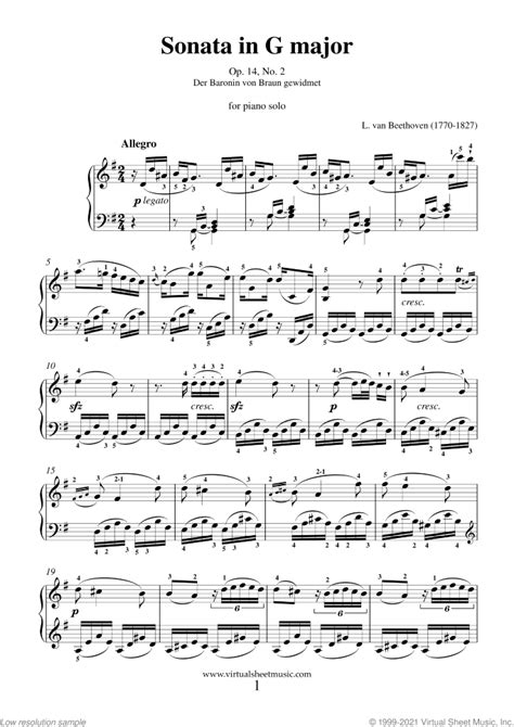 beethoven opus 14 no 2